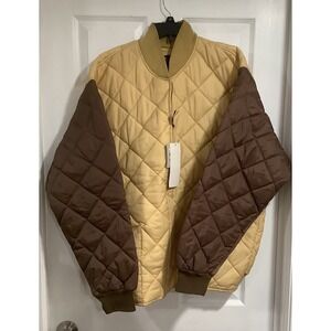 Vintage New  Satin Bomber Jacket Big Land Size L